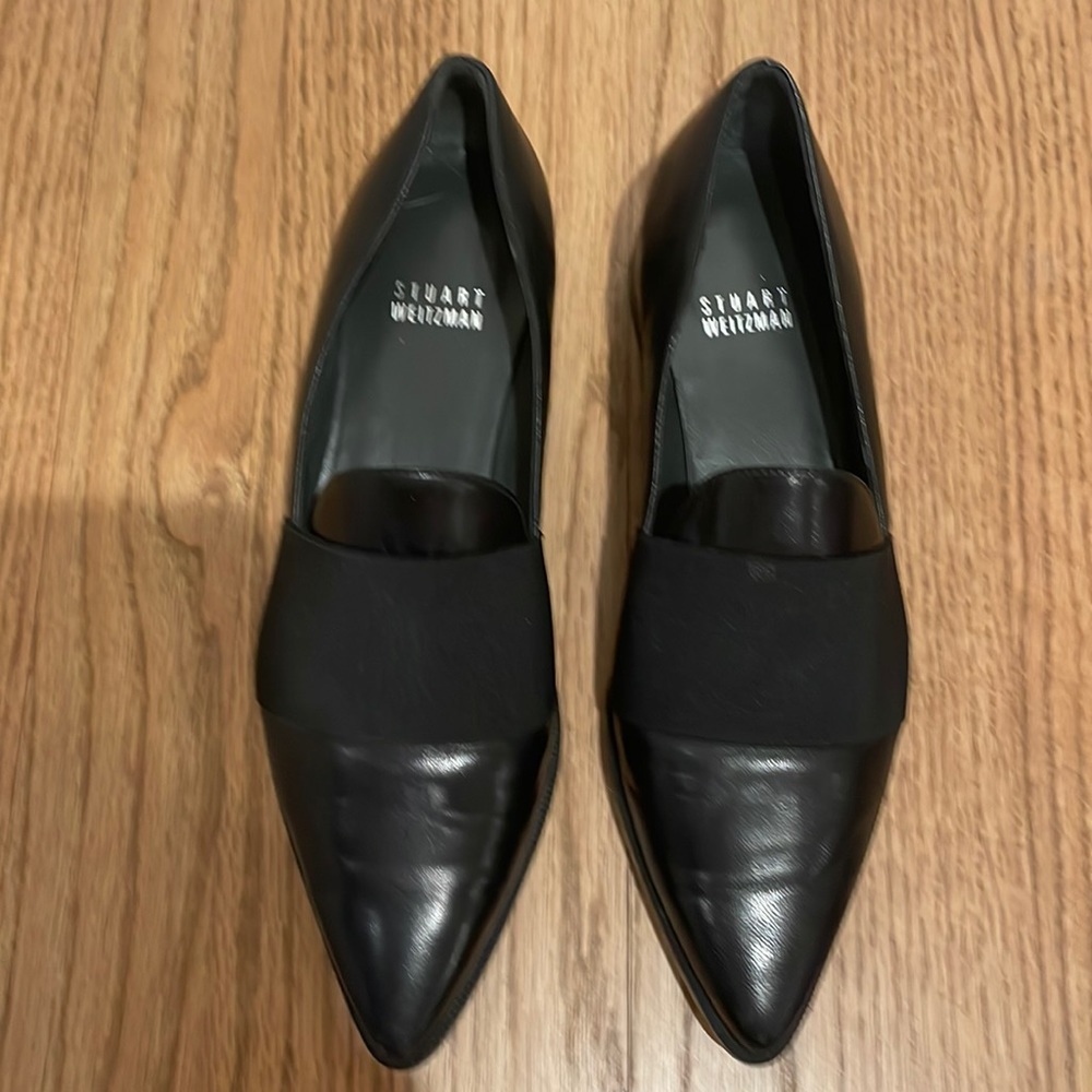Stuart Weitzman Pointed Black Flats - image 1